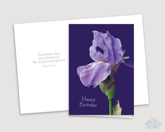 Greeting Card : Happy Birthday, Iris