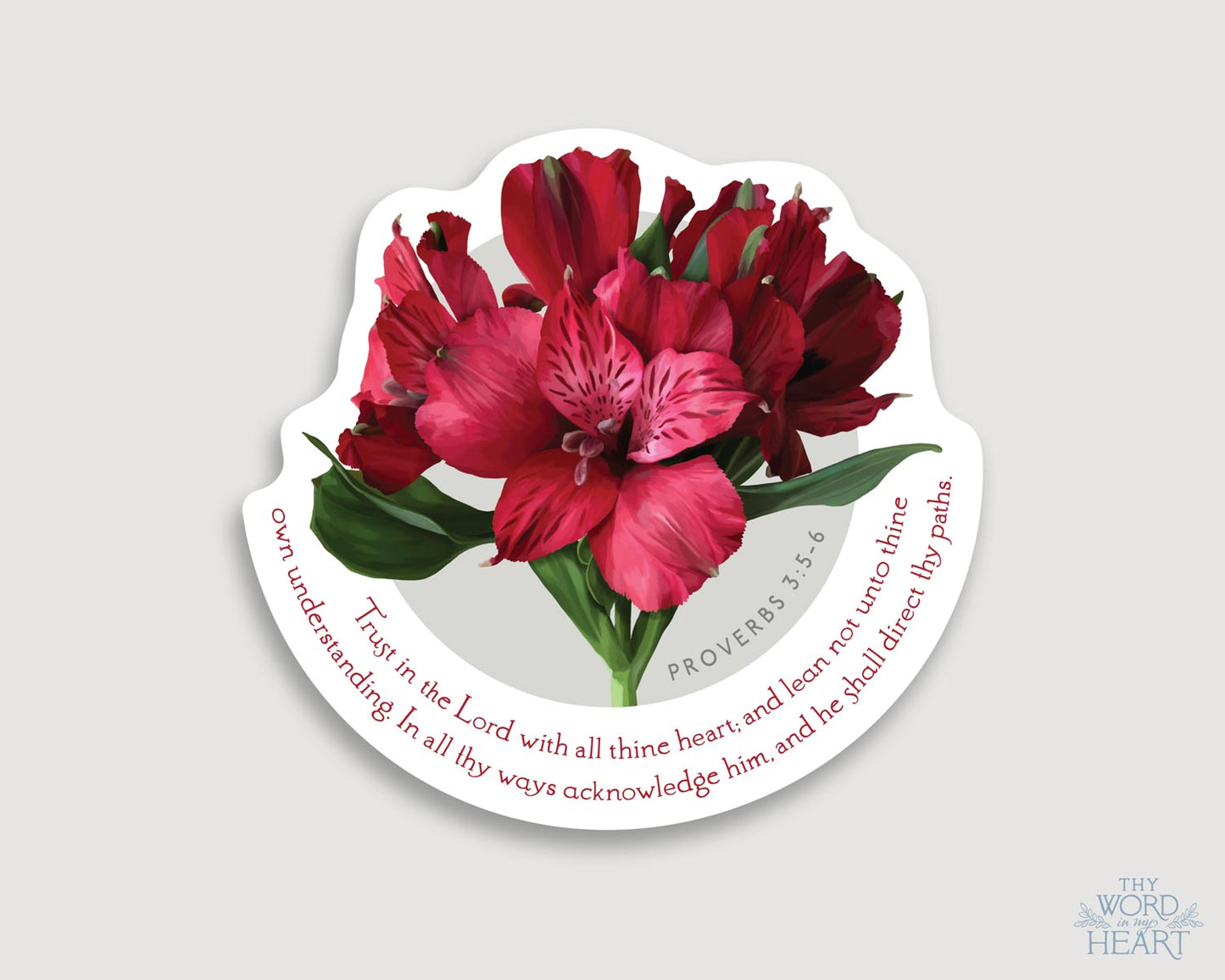 Sticker, Proverbs 3:5-6