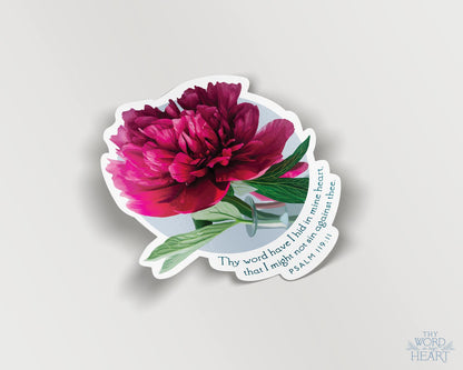 Sticker, Psalm 119:11