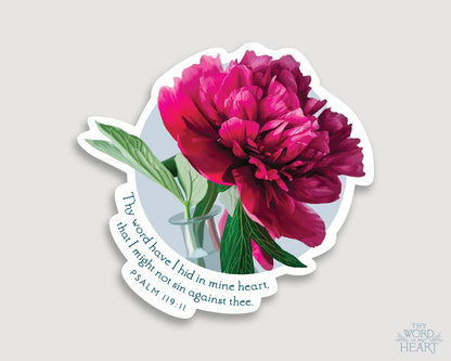 Sticker, Psalm 119:11