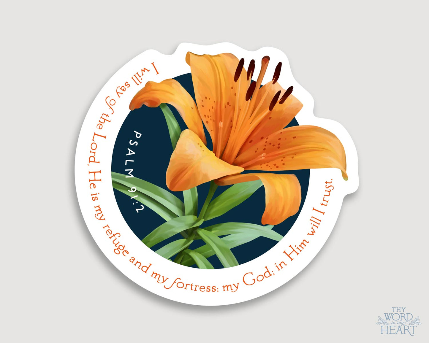 Sticker, Psalm 91:2