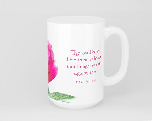 Mug, 15oz, Psalm 119:11